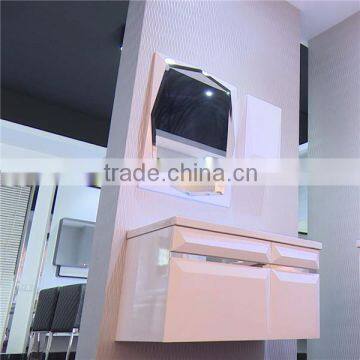 ROCH 8030 Wall Hung Solid Wood Bathroom Vanity High Gloss Varnish photo-4