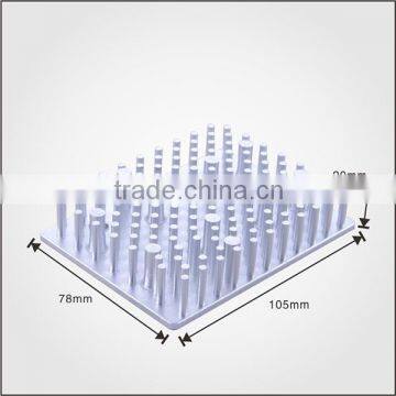 Mill Finishing Aluminum Heat Sink /Silver Anodized Cold Forging Aluminum Heatsink photo-2