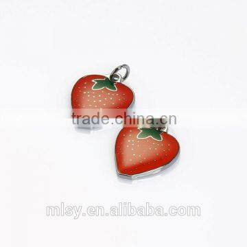 Cute Strawberry Branded Custom Metal Bag Zipper Puller Brightness B1-80006 photo-2