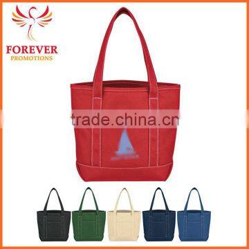 Chinese Supplier 24 OZ. 15" Small Eco-friendly Canvas Tote Bag With Handles Wholesale