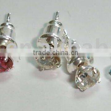 Fashion earring with stone