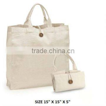 Natural Cotton Canvas shopping bag