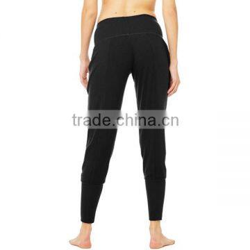 Relaxed Fit Ribbed Hem Cuffs Unique Hot Girls Yoga Pants photo-4