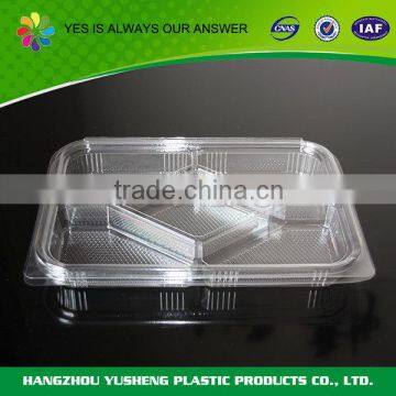 Wholesale disposable food use rectangle plastic tray