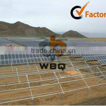 Ground solar mounting rack system