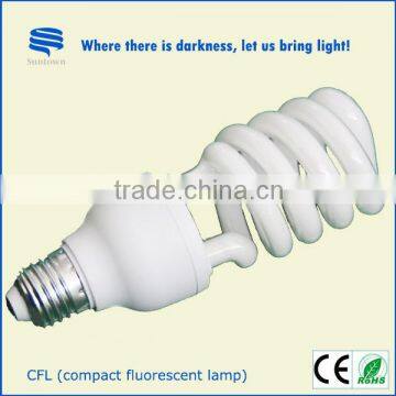 High quality 8000H 20w half spiral energy saving lamp