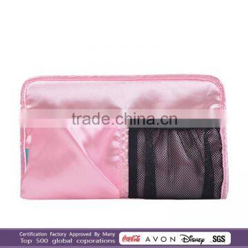 satin cosmetic bag in case & box satin lingerie bag