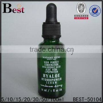 various green color bottle oil essential oil dropper bottle fragrance oil bottle