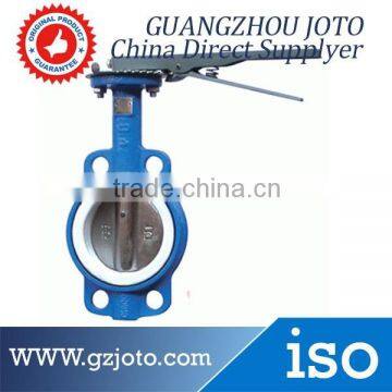 D71manual water soft seal cast iron butterfly valve manufacture