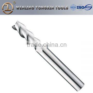 High precision Carbide End Mills(3 Flutes Square End Mills Long Shank)