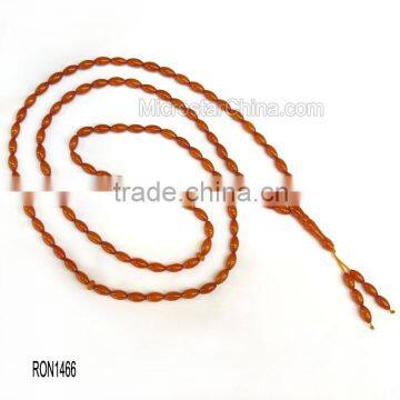 99pcs Islamic prayer beads good amber tasbih beads, muslim rosary