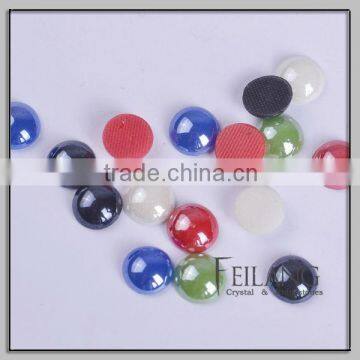 Feilang cheap round hotfix ceramic pearl beads for decoration