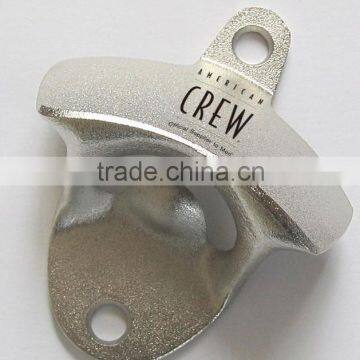 Custom design zinc alloy wall mount bottle opener