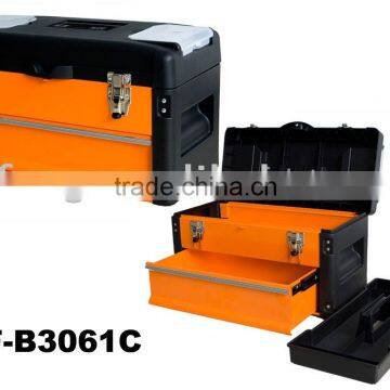 Iron tool box with drawer