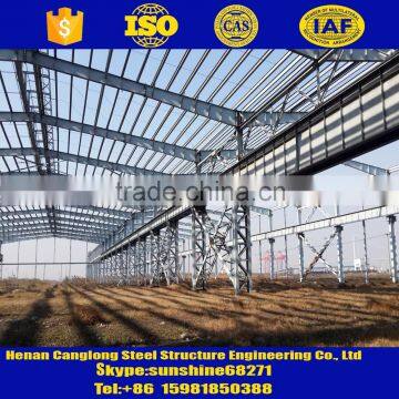 Q345B light steel construction design prefabricated workshop large span steel structure warehouse