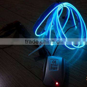 DC12V Sound-control Car Seat Lighting Decoration"Polar Light 2"2.2mm Lime Single Welt EL WIRE photo-5