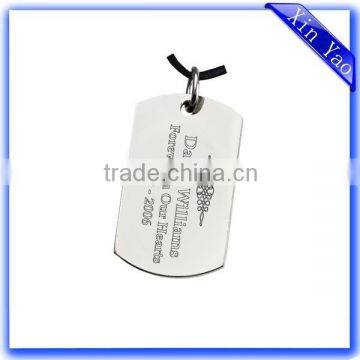 Cheap customized logo laser engraving dog tags