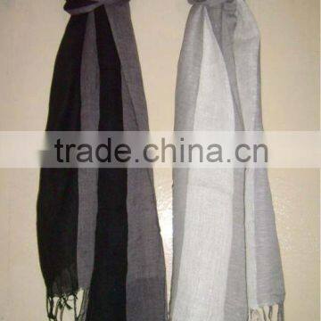 cotton border Linen scarves