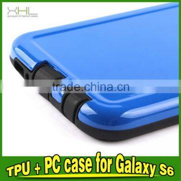 Factory hot sell for samsung s6 pc tpu combo cover