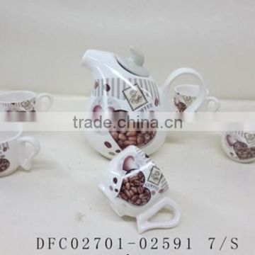 Eco-friendly Feature Newest 6 Cups and Teapot Set