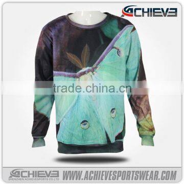 custom sublimation cashmere crewneck sweater,men pullover sweater