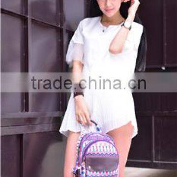 Hot Selling Printing Canvas Bags Women Backpack photo-3