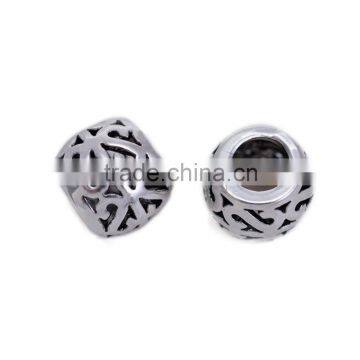 Hollow Antique Silver Metal Beads Wholesale DIY Jewelry Accessories Brass Beads