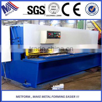 In stock QC12Y 4x2500 E10 manual hydraulic swing beam sheet metal cutting machine