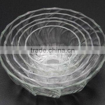 Clear Glass salad bowl manufacturer