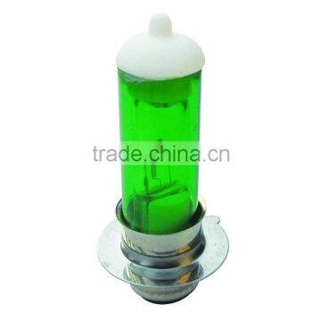 Green halogen tube bulb for motorcycle