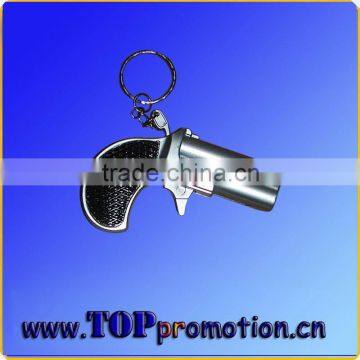 Gun Shape Mini Flashlight With Keychain 16111269