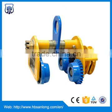 chain hoist manual plain trolley