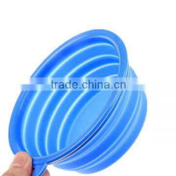 Newest new products new design foldable silicone pet bowl