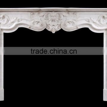 Luxurious decorative for home and hotel golden noble family marble fireplace