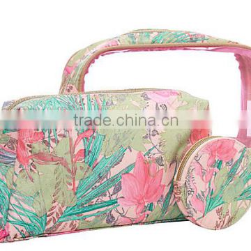 clear plastic Makeup Train Case Travel cosmetic Package bag