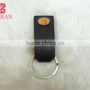 Leather carabiner keychain/Fashion gentleman jewelry leather keychain