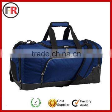 New arrival wholesale leather duffle bag with mesh pocket