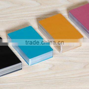 anodized aluminum blank business card