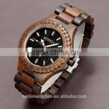 2014 attractive top brand women wooden watch Quartz movement red sandal wood belt Quartz wooden watch