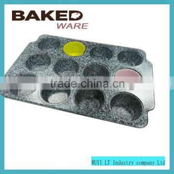 Large size bakeware pan 12 cup muffin pan baking pan