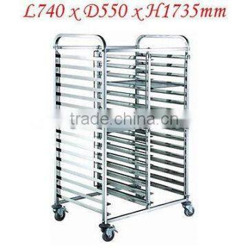 Stainless Steel Tray Bakery Cake Trolley