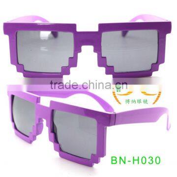 nerd pixelated sunglass,plastic sun glasses,promotion gifts