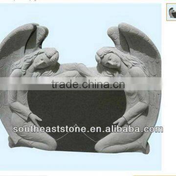 Black Granite Funeral Angel Headstones