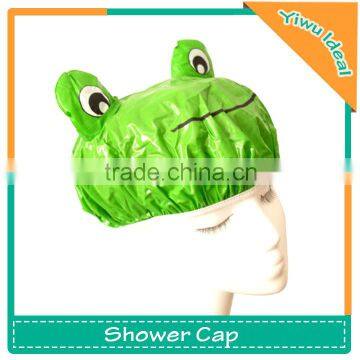 Promotional PVC Animal Ear Frog Shower Cap