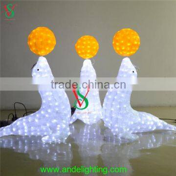 Christmas Toy Sea Lion Figure Light