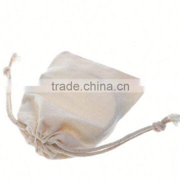 wholesale printed cotton muslin zipper bags for gift