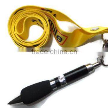 New Design Polyester Pen Lanyard With Smile Logo