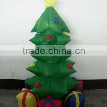 inflatable christmas tree and gift