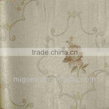 Korea gray color pvc wallpaper