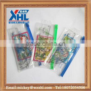 custom design clear packaging zipper ruler set